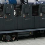 lithographic-printer being Rigged out of premises in Cape Town by Local Rigging Service.