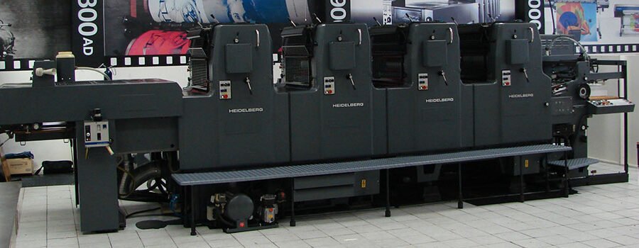 lithographic-printer being Rigged out of premises in Cape Town by Local Rigging Service.